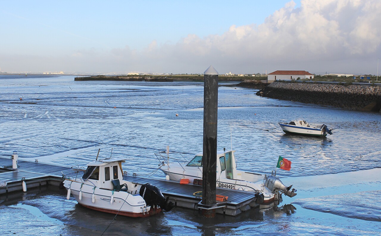 Montijo, low tide