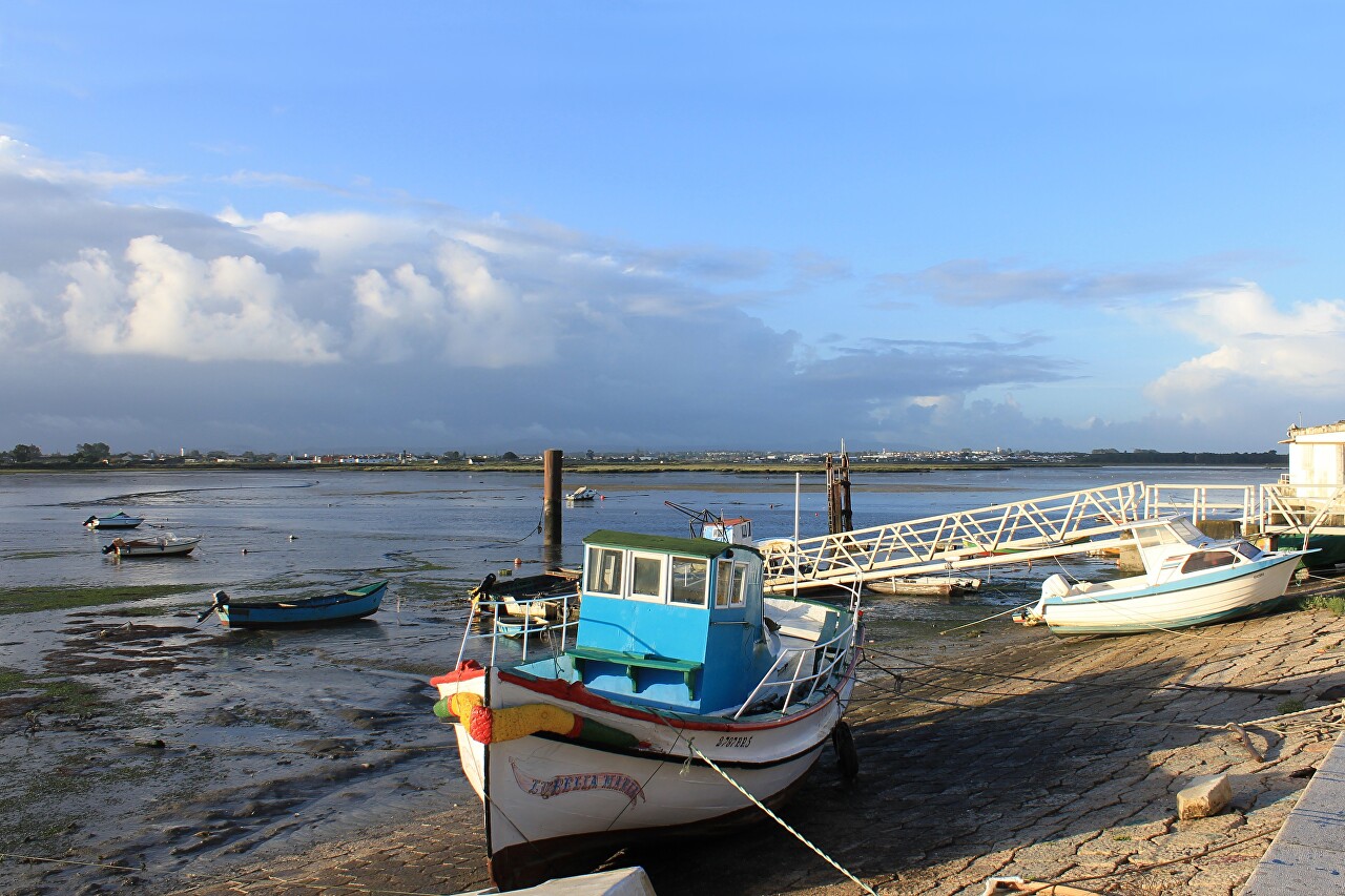 Montijo, low tide