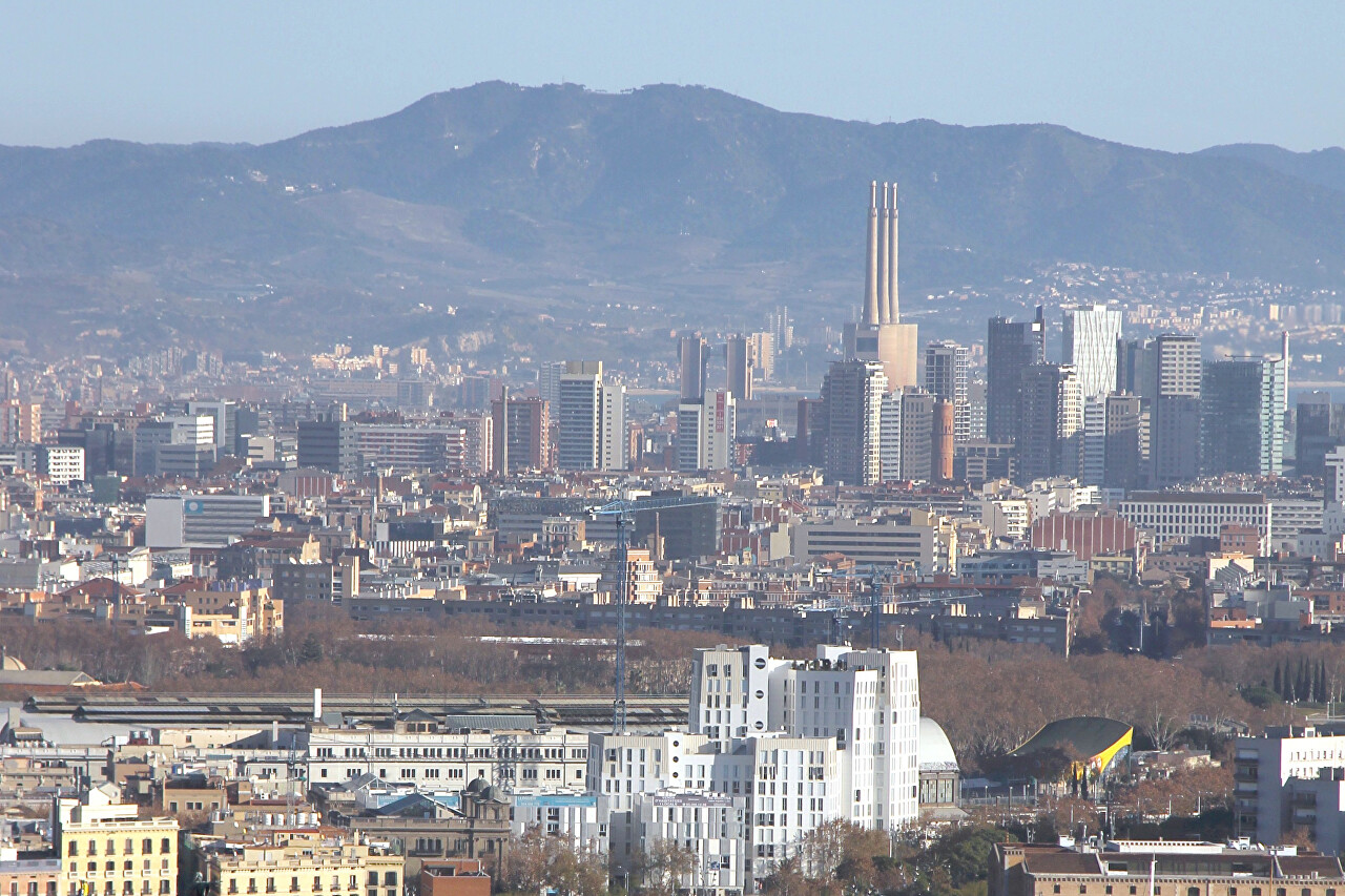 Barcelona, view from the Alcalde observation deck