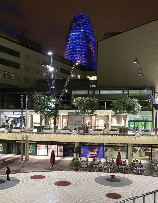 Glories Tower Light Show, Barcelona