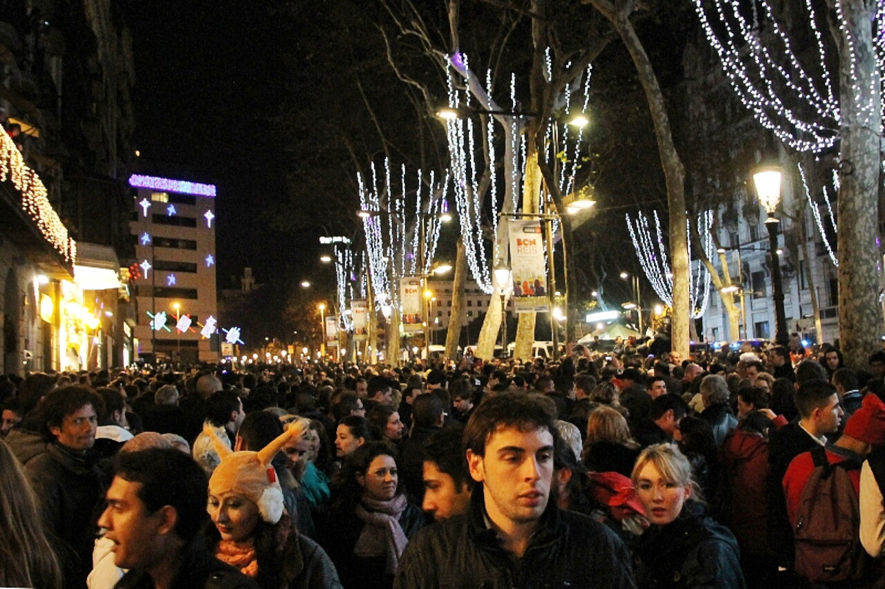 Новый год на Рамблас, Барселона