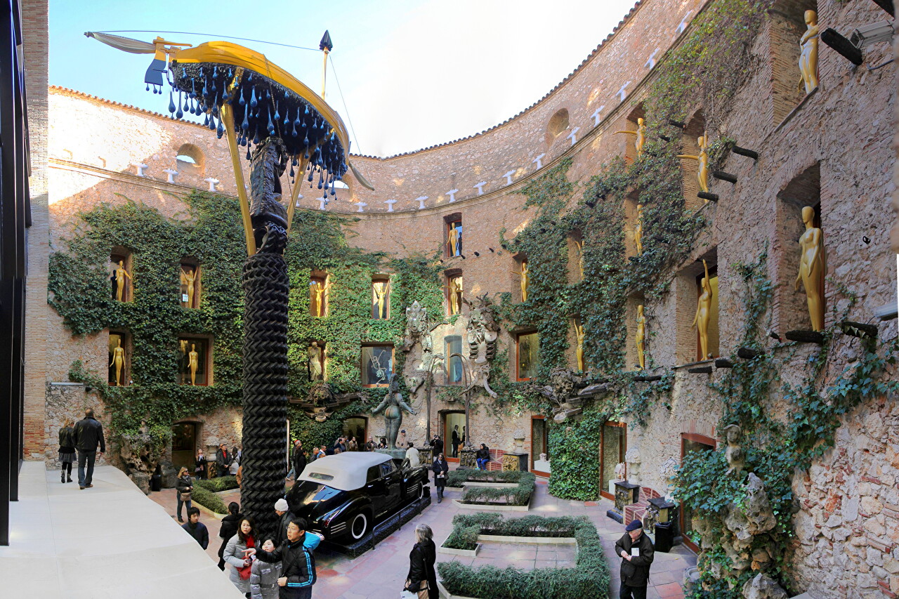 Figueres Salvador Dali Museum. Inner court