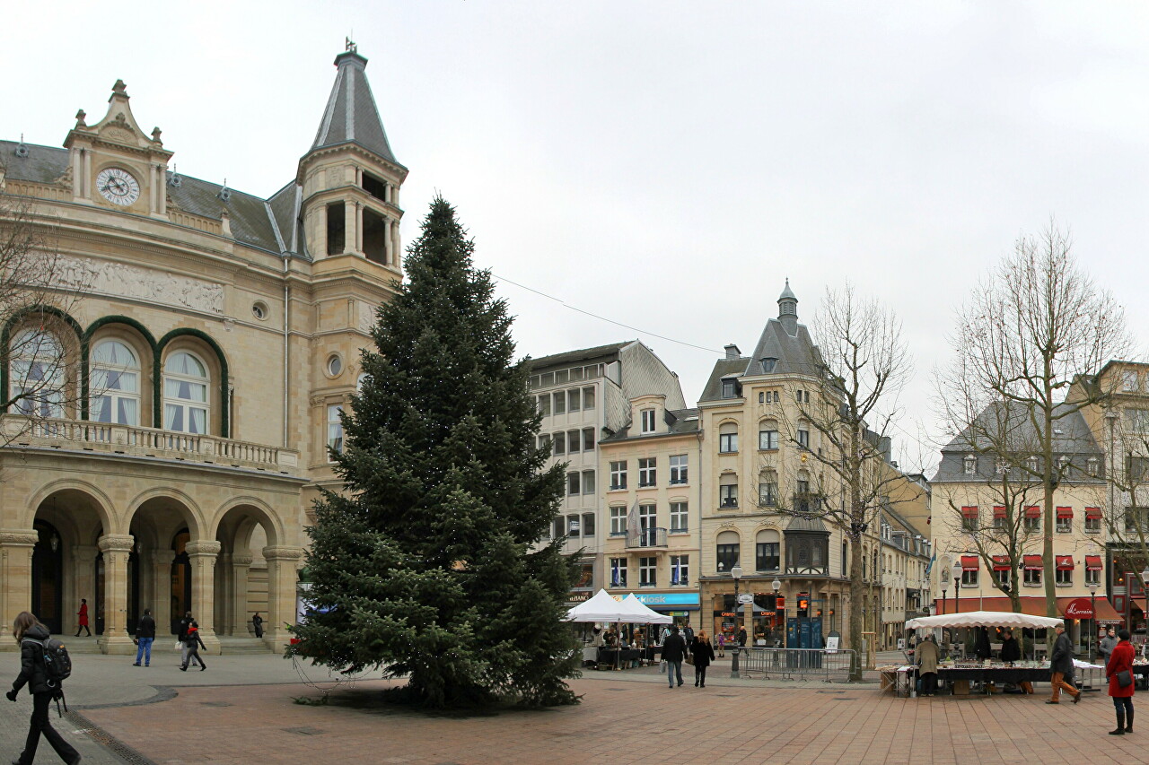 Place d'Armes in New Year, Luxembourg