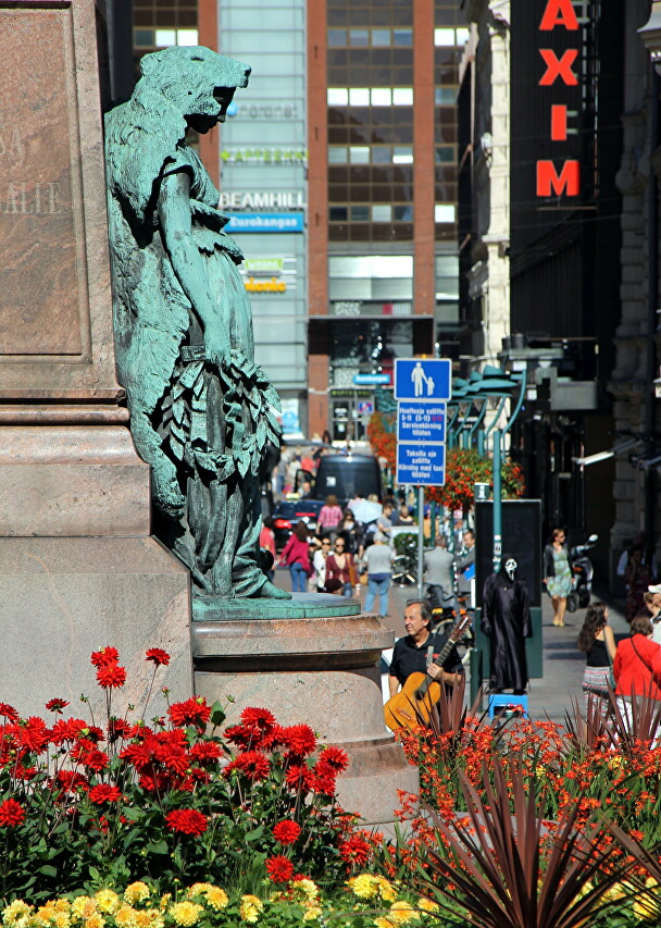 Helsinki. The Statue Of Johan Ludwig Runeberg