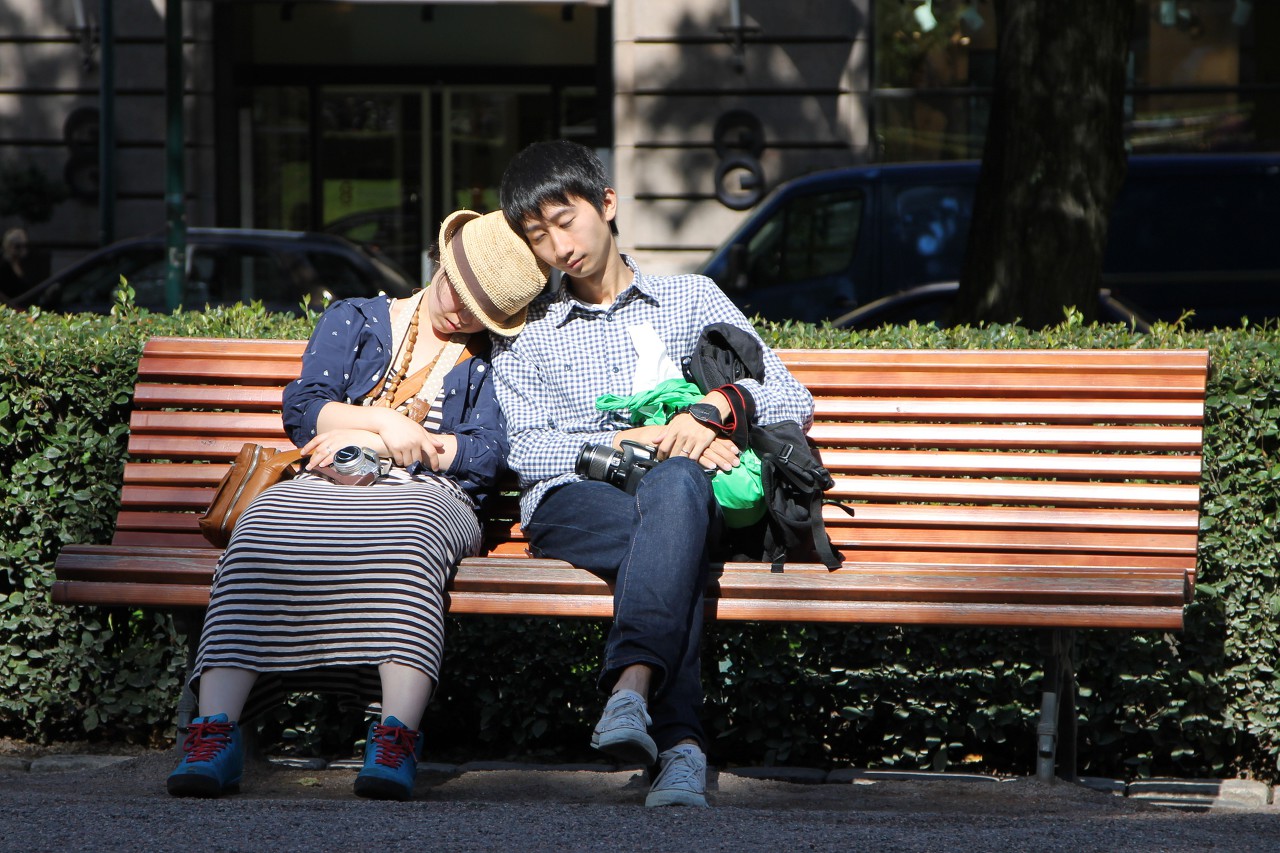 Esplanada. Townspeople and guests of Helsinki