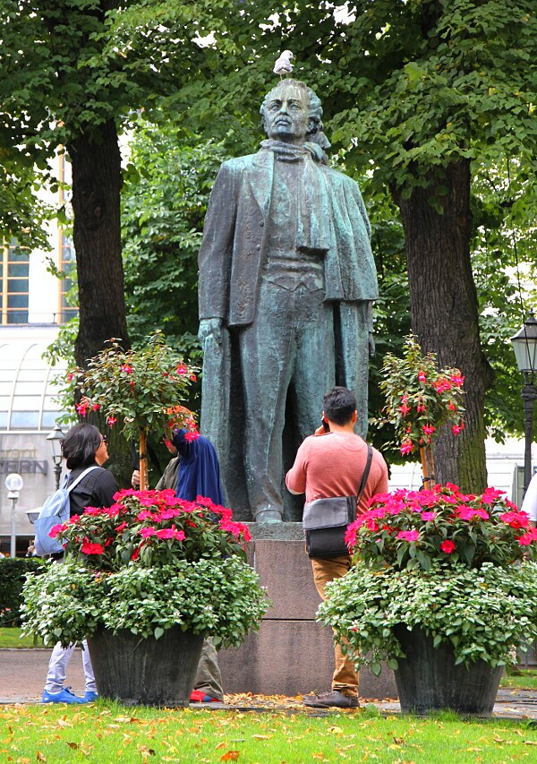 Helsinki. The Statue Of Eino Leino