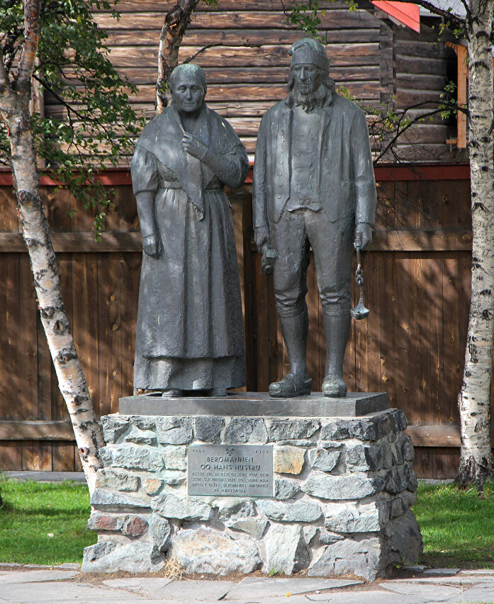 Miner and his Wife Monument, Røros