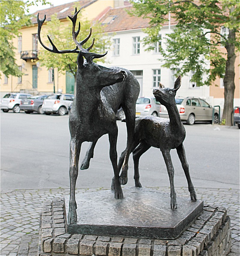 Monument of North deer, Trondheim