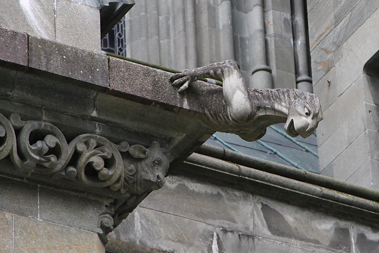 Gargoyle and ornament, Nidaros Cathedral