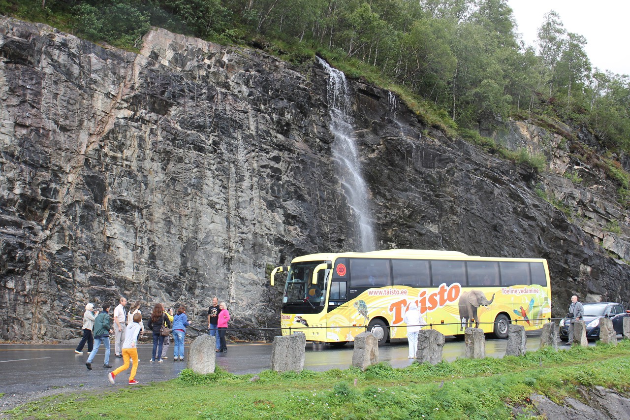 Geirangerfjord.  Ørnesvingen observation deck