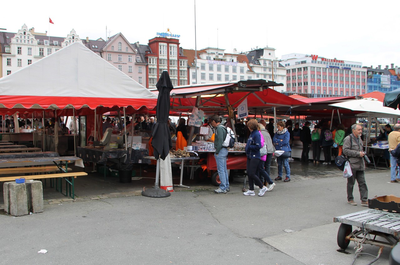 Fisketorget seafood market, Bergen