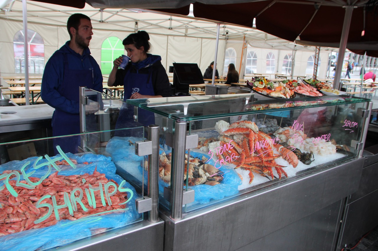 Fisketorget seafood market, Bergen