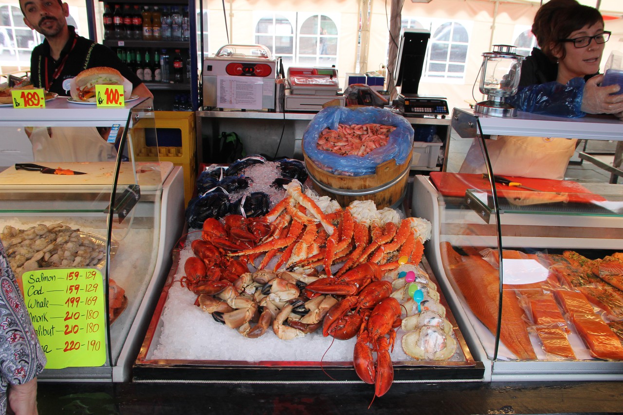 Fisketorget seafood market, Bergen