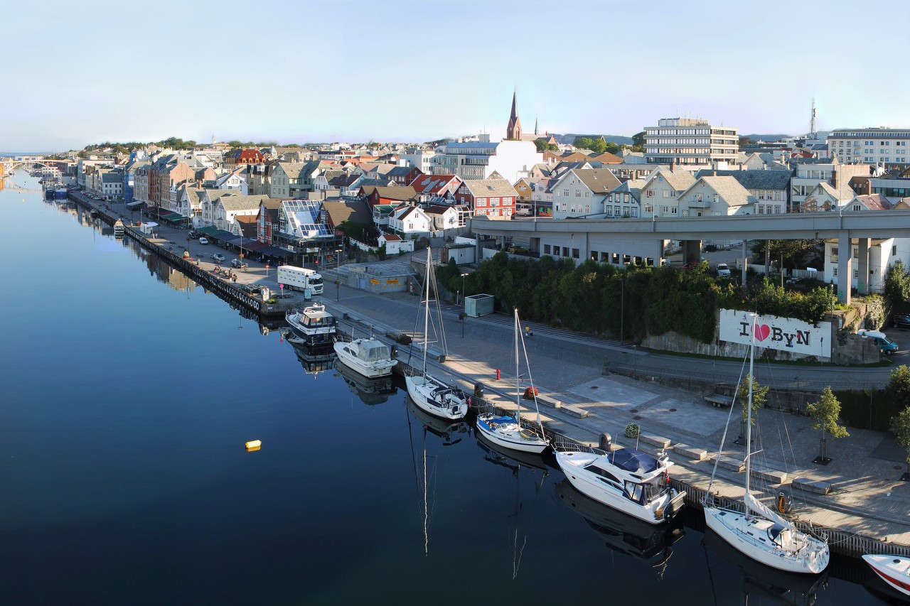 Haugesund views from the Risøybrua bridge