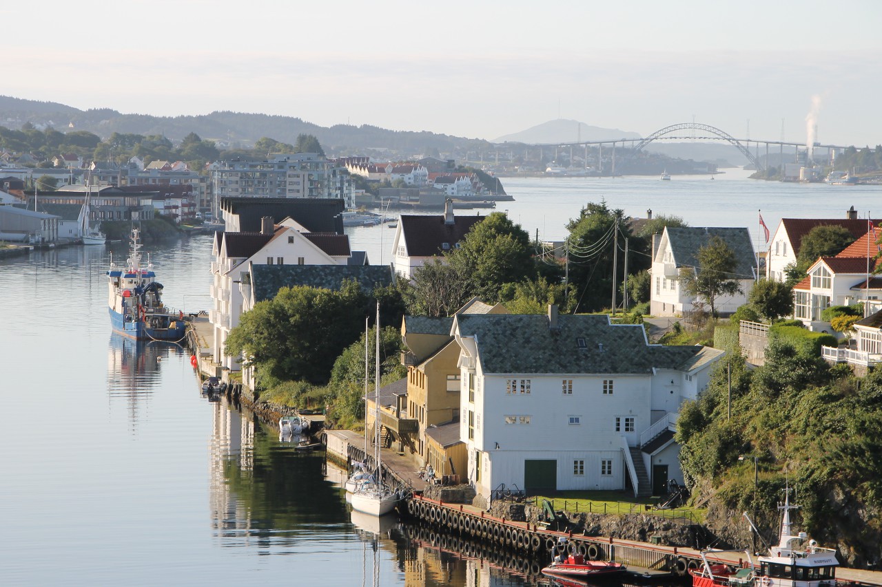 Haugesund views from the Risøybrua bridge