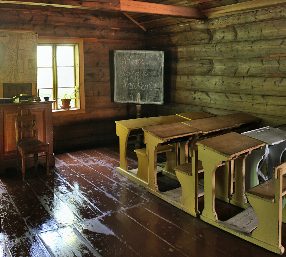 Сельская школа 19 века, Норвегия
