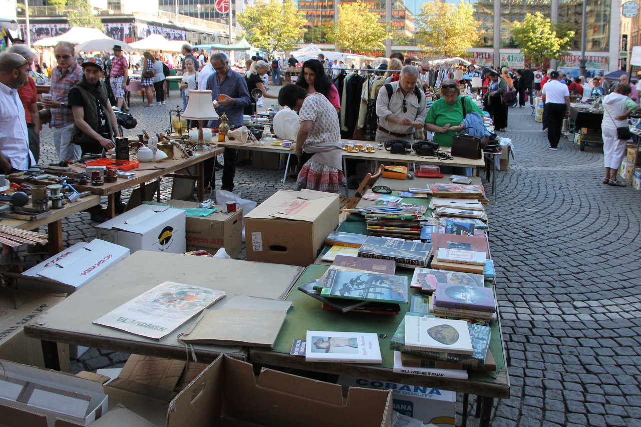 Flea market, Hötorget, Stockholm