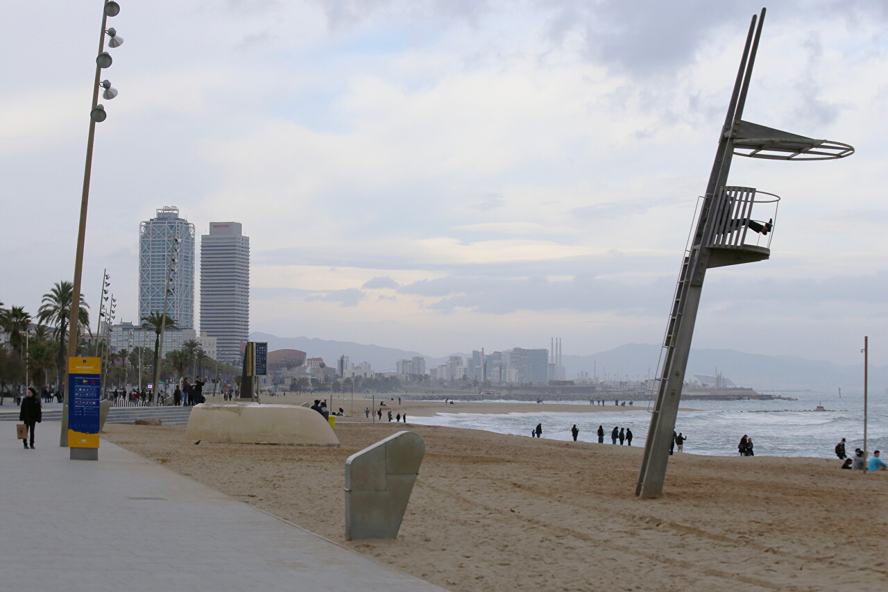 Sandcastles on Barceloneta beach