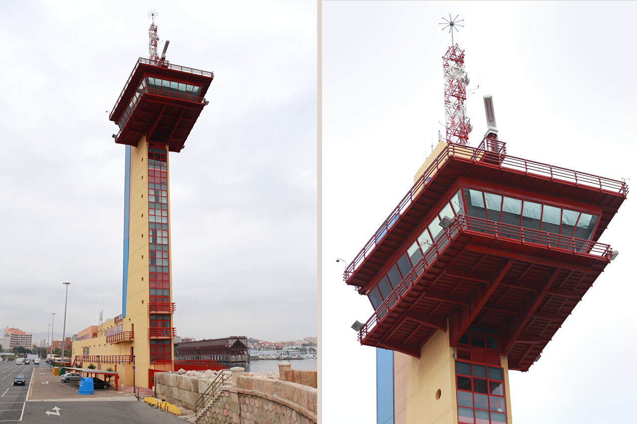 Almería port control tower