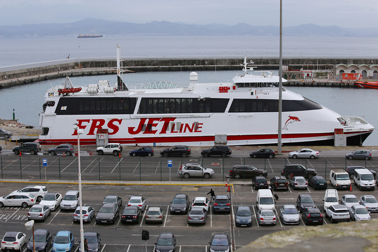 Algeciras Jet catamaran in Tarifa
