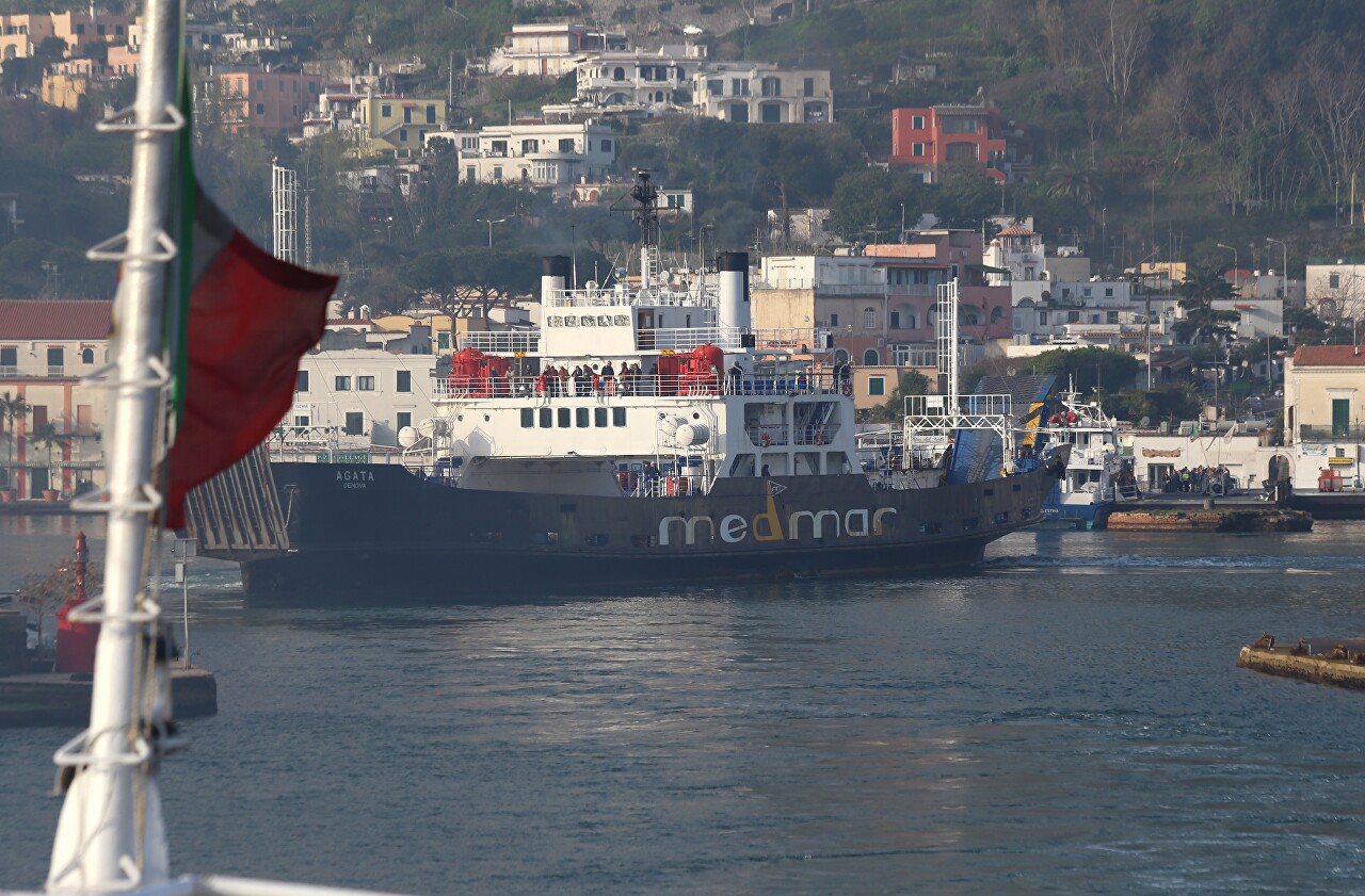 Ischia. Morning at the port