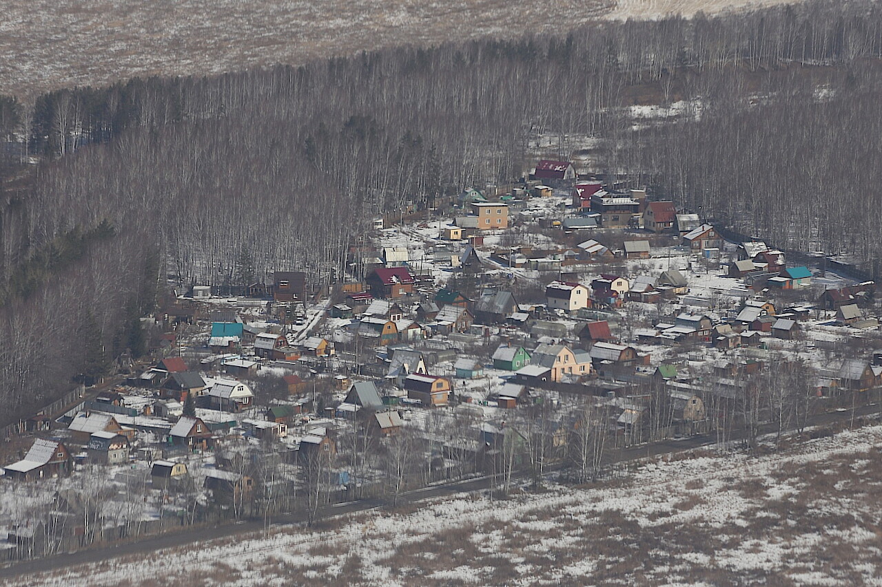 Surroundings of Koltsovo airport from the air