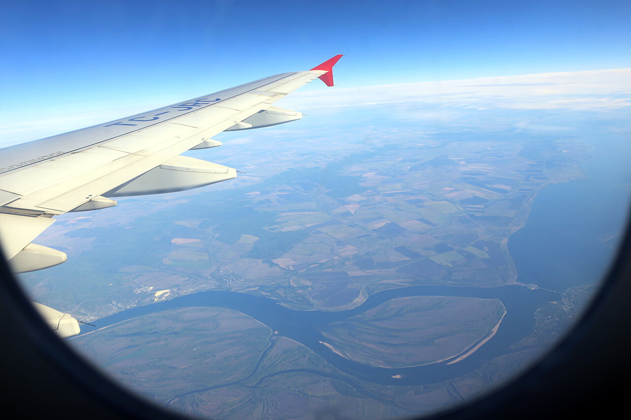 Volga river. Pustynny Island, Saratovskaya HPP