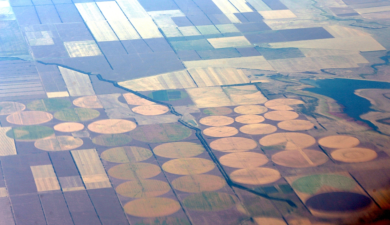Stavropol region. Circular fields