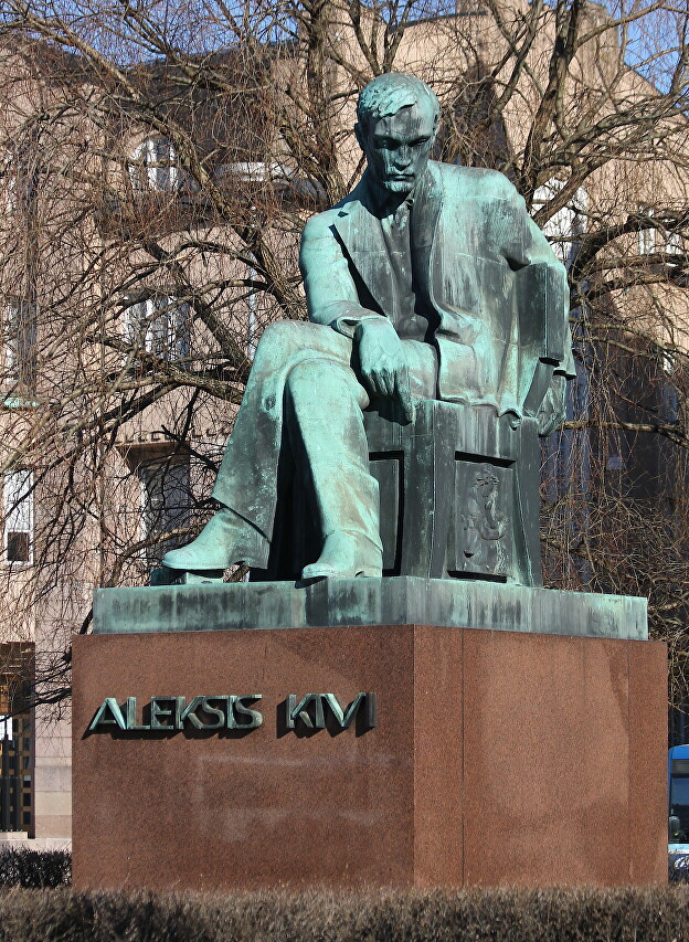Helsinki. Monument to Alexis Kiwi