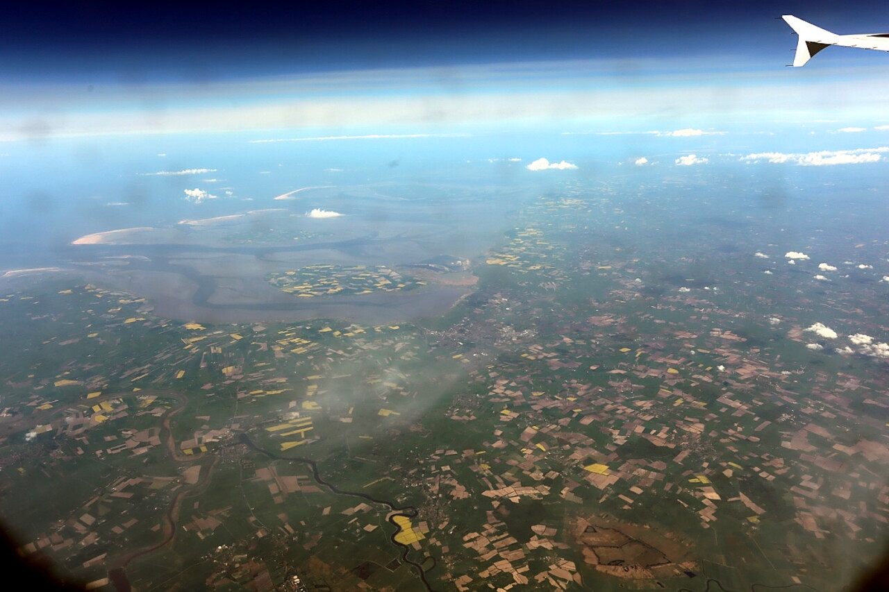 Scandinavia, view from the plane