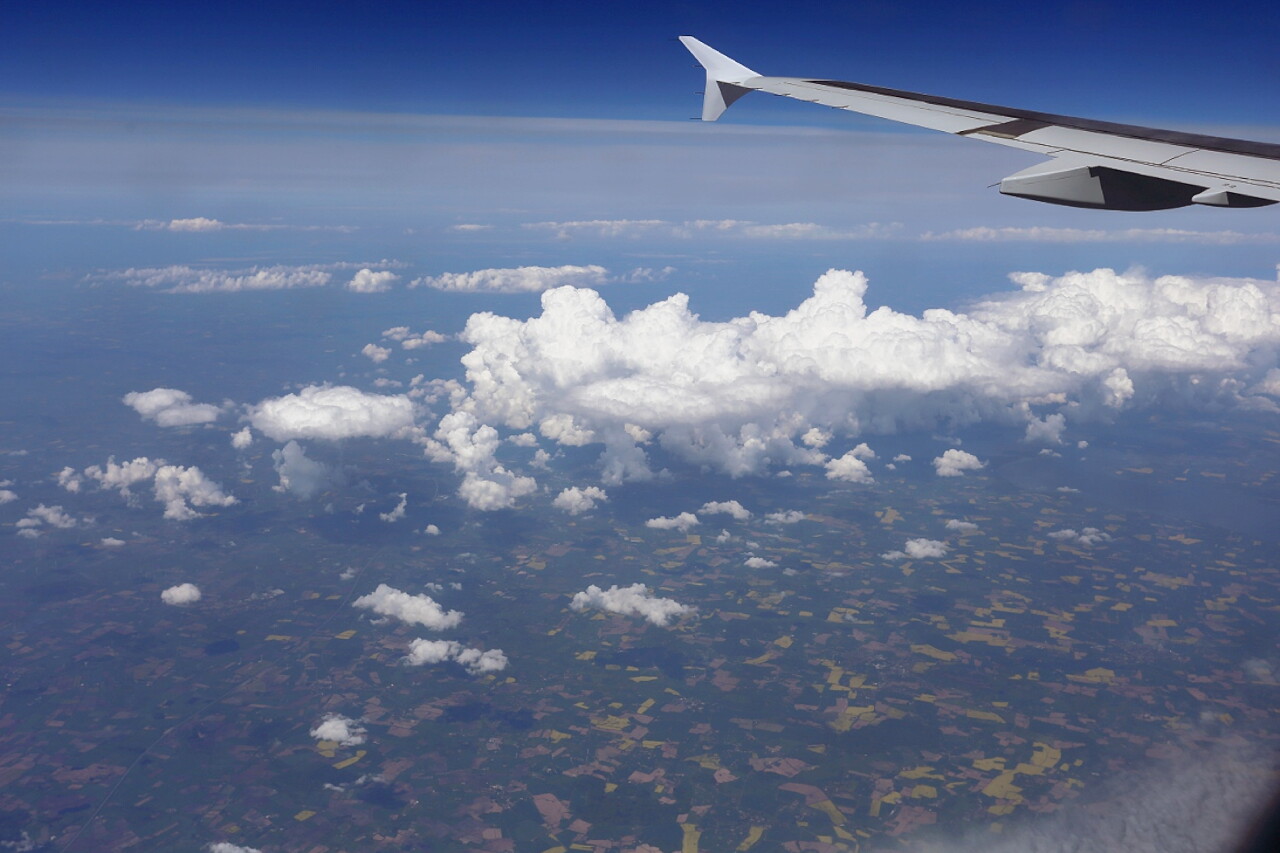 Scandinavia, view from the plane