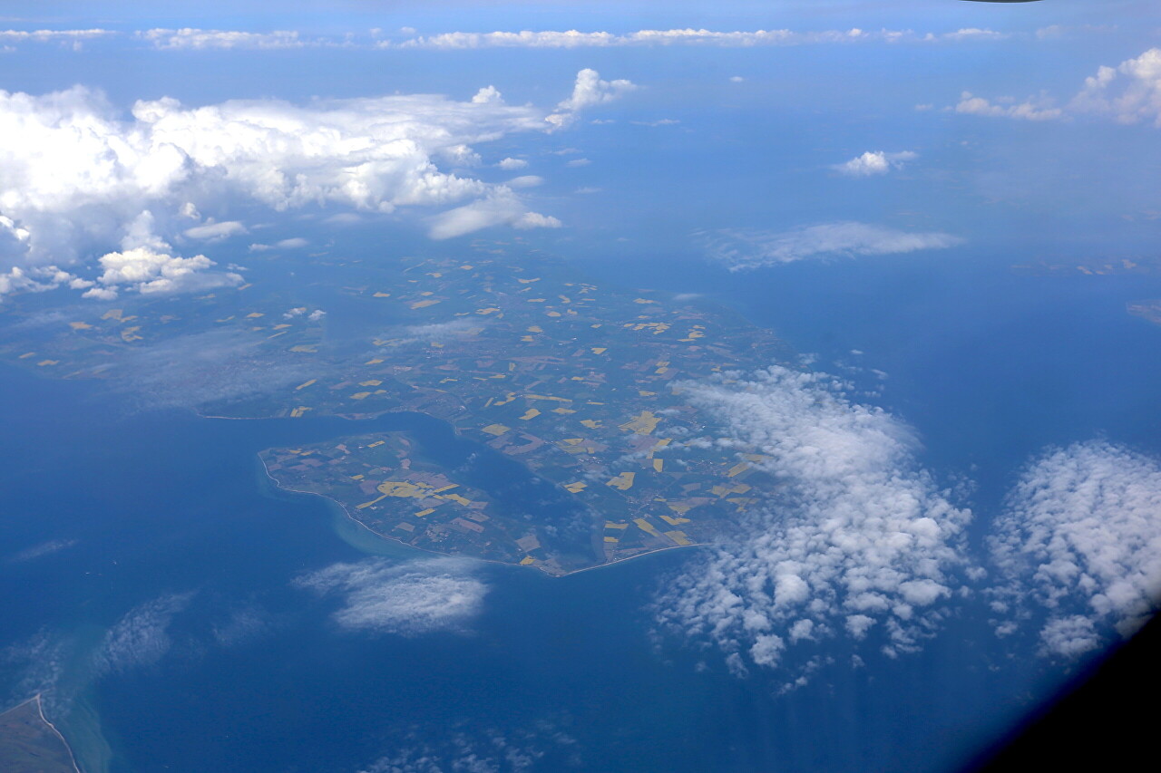 Scandinavia, view from the plane