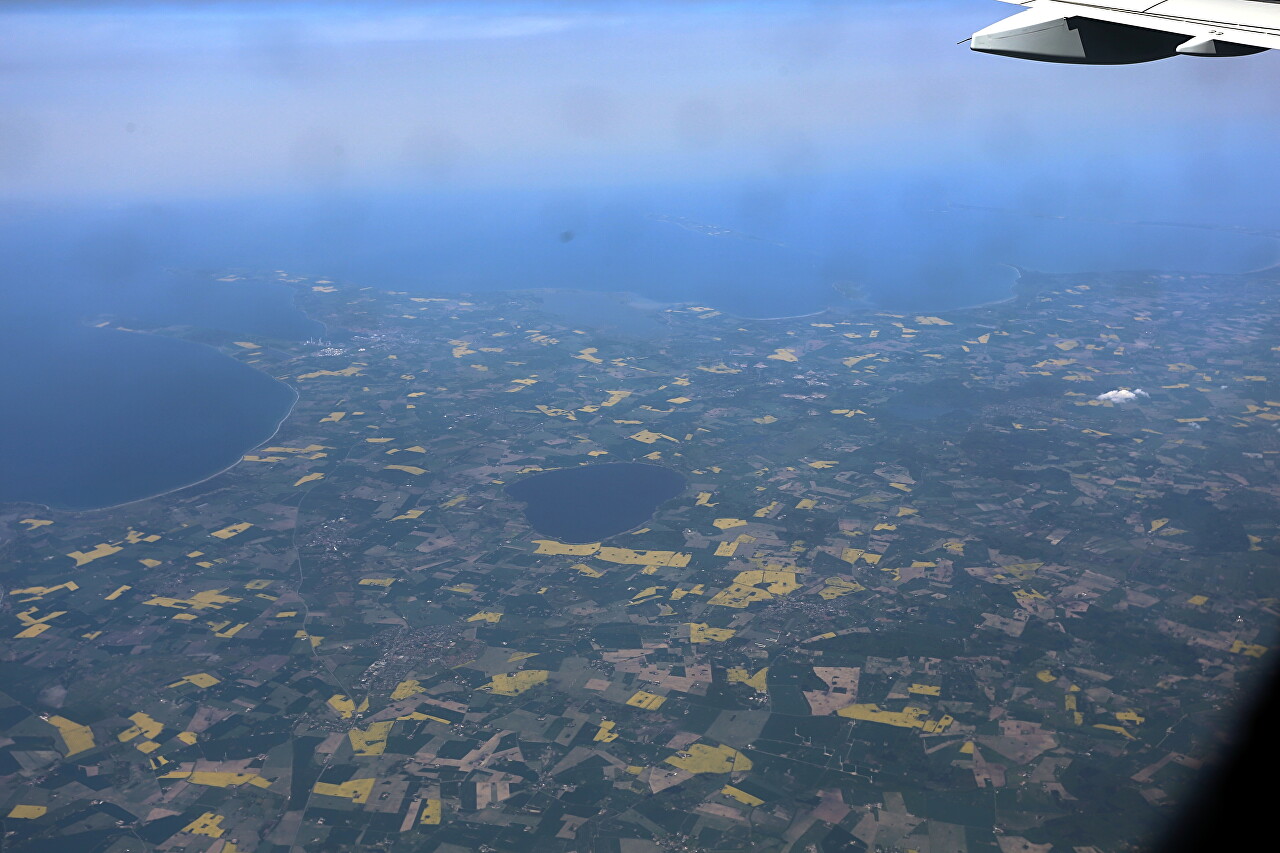 Скандинавия, вид с самолёта