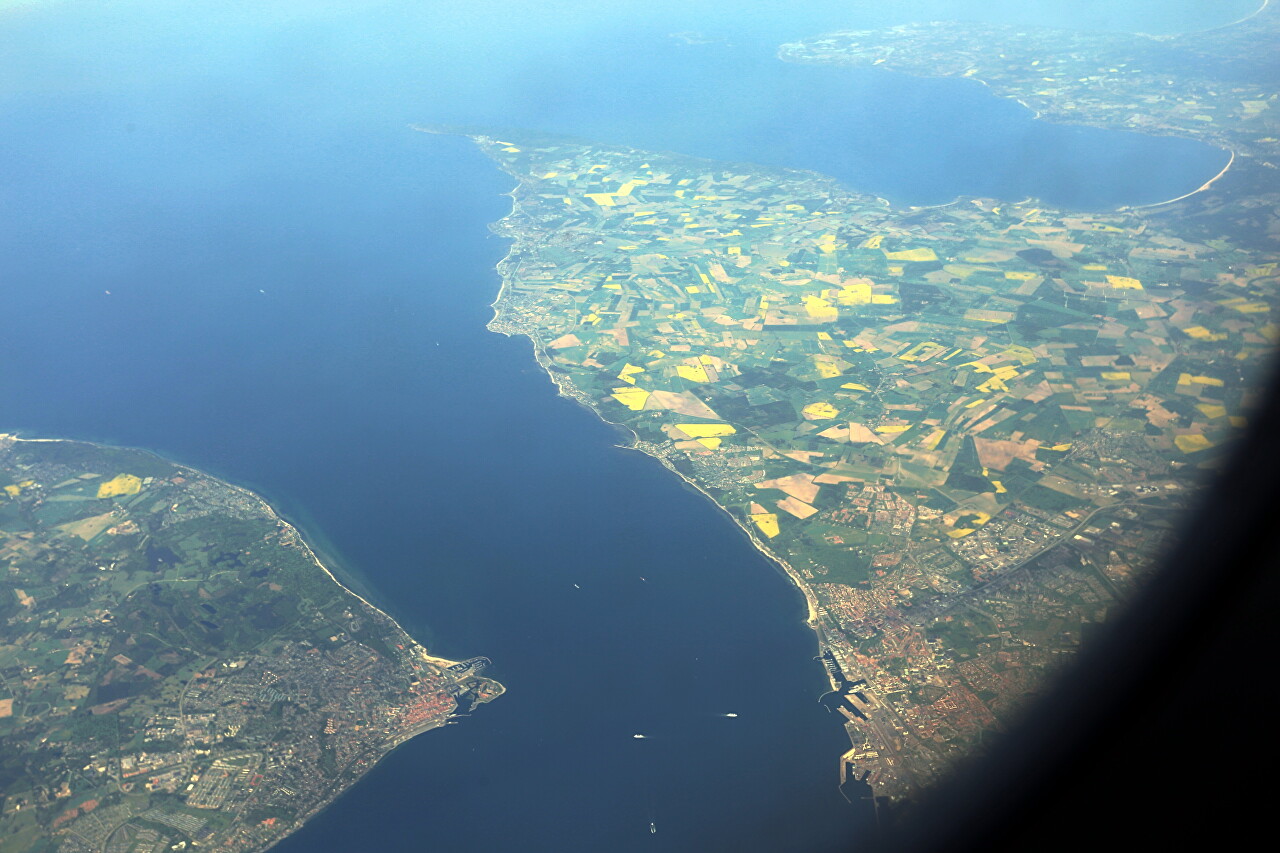 Scandinavia, view from the plane