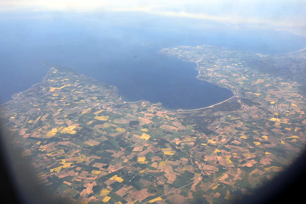 Scandinavia, view from the plane