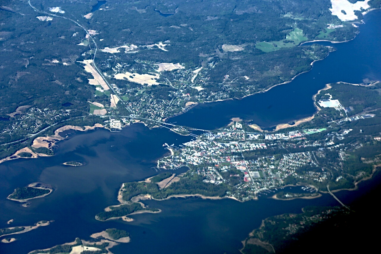 Scandinavia, view from the plane