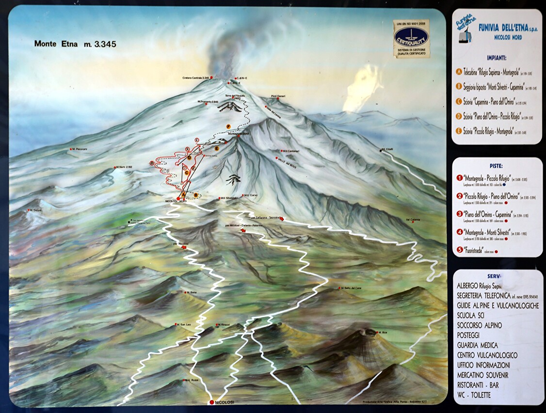 Map of Mount Etna