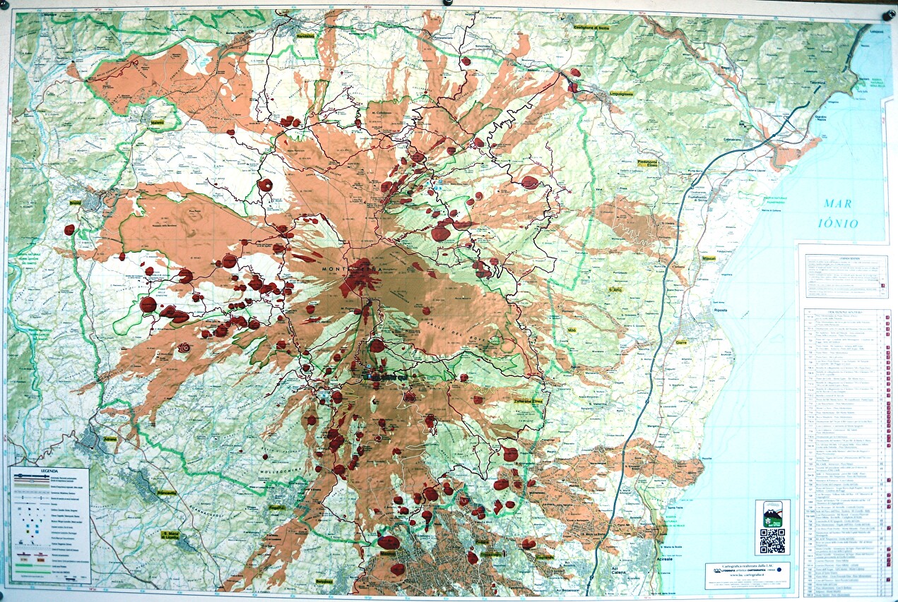 Map of Mount Etna