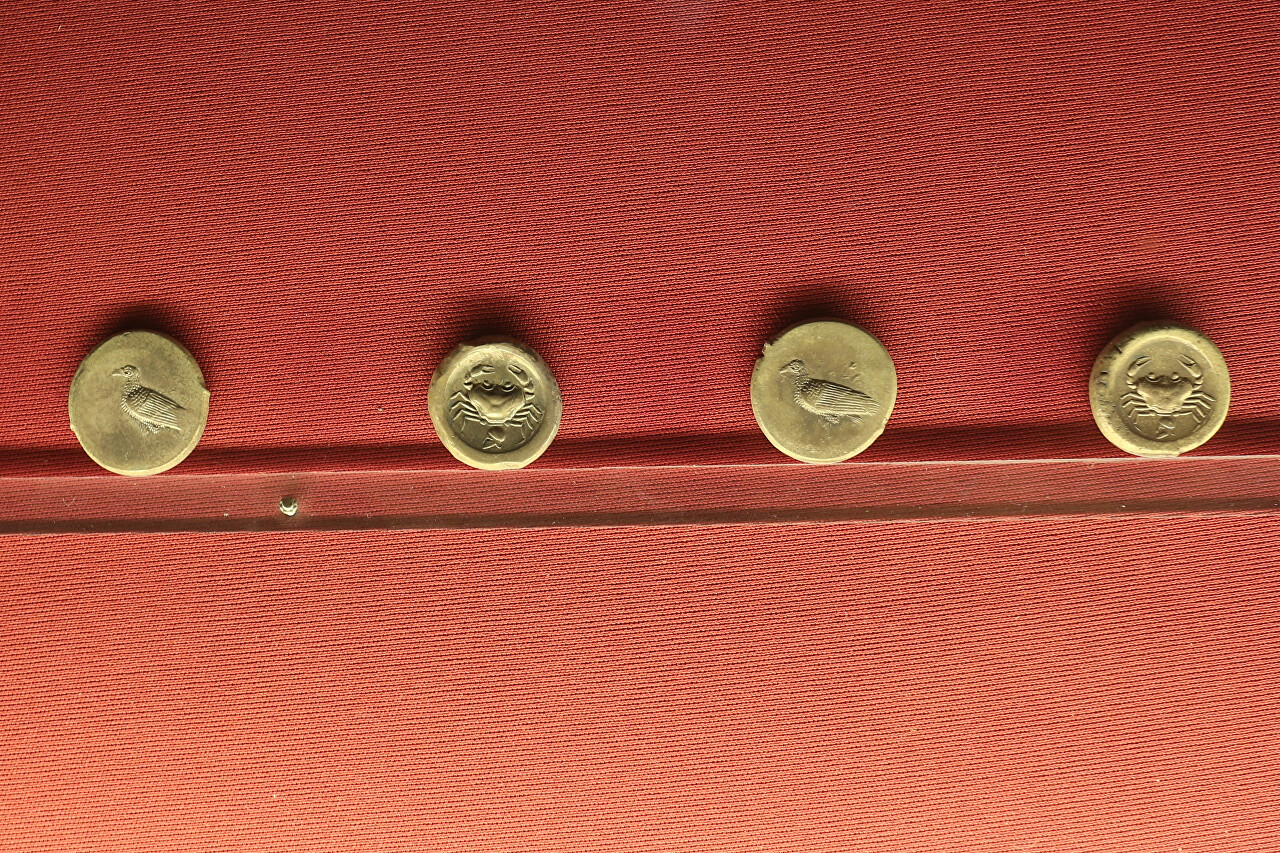 Gela Archaeological museum. Coin collection