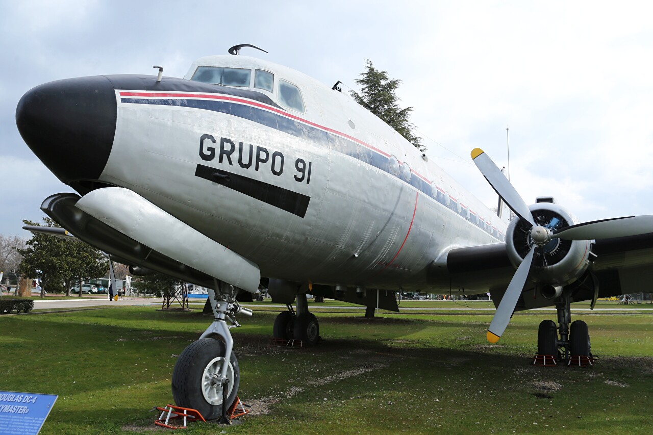 Douglas C-54 Skymaster military transport aircraft, Madrid