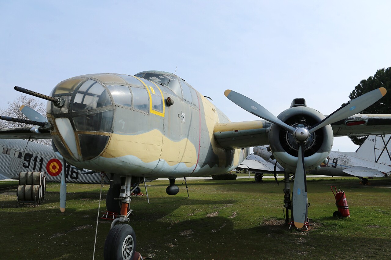 B-25 Mitchell bomber, Madrid