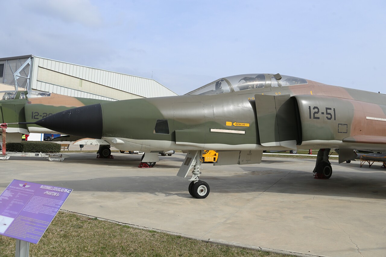 Reconnaissance aircraft RF-4C Phantom II, Aeronautics Museum in Madrid