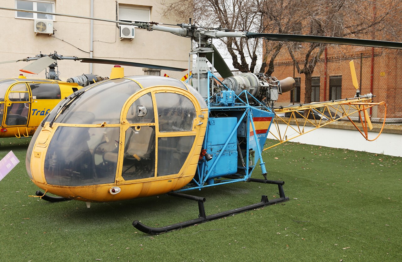 SA-318C Alouette II helicopter, Museo del Aire, Madrid