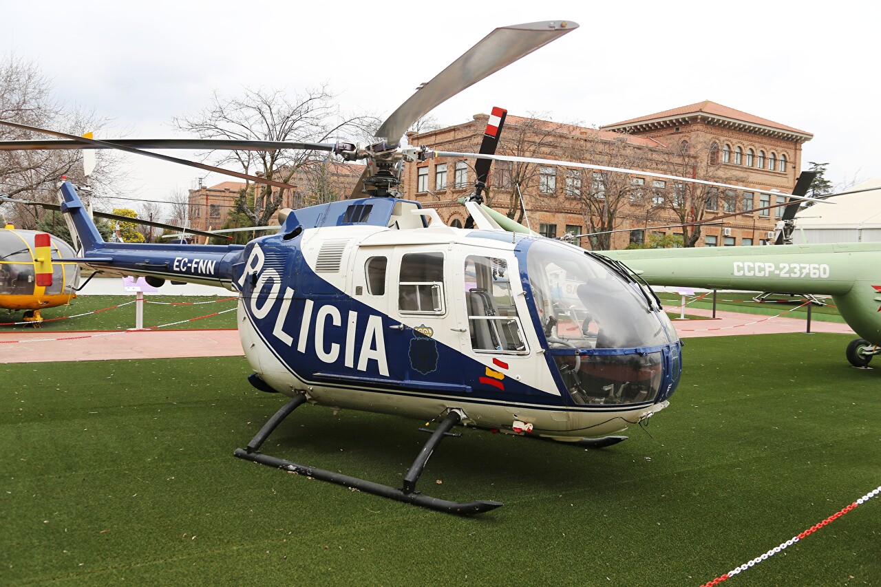 MBB Bo-105CB, police helicopter, Madrid