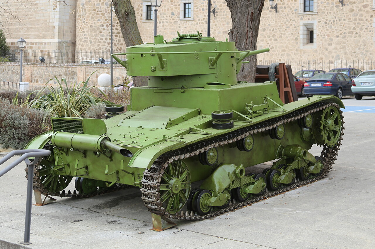 Т-26, советский легкий танк (Алькасар, Толедо)