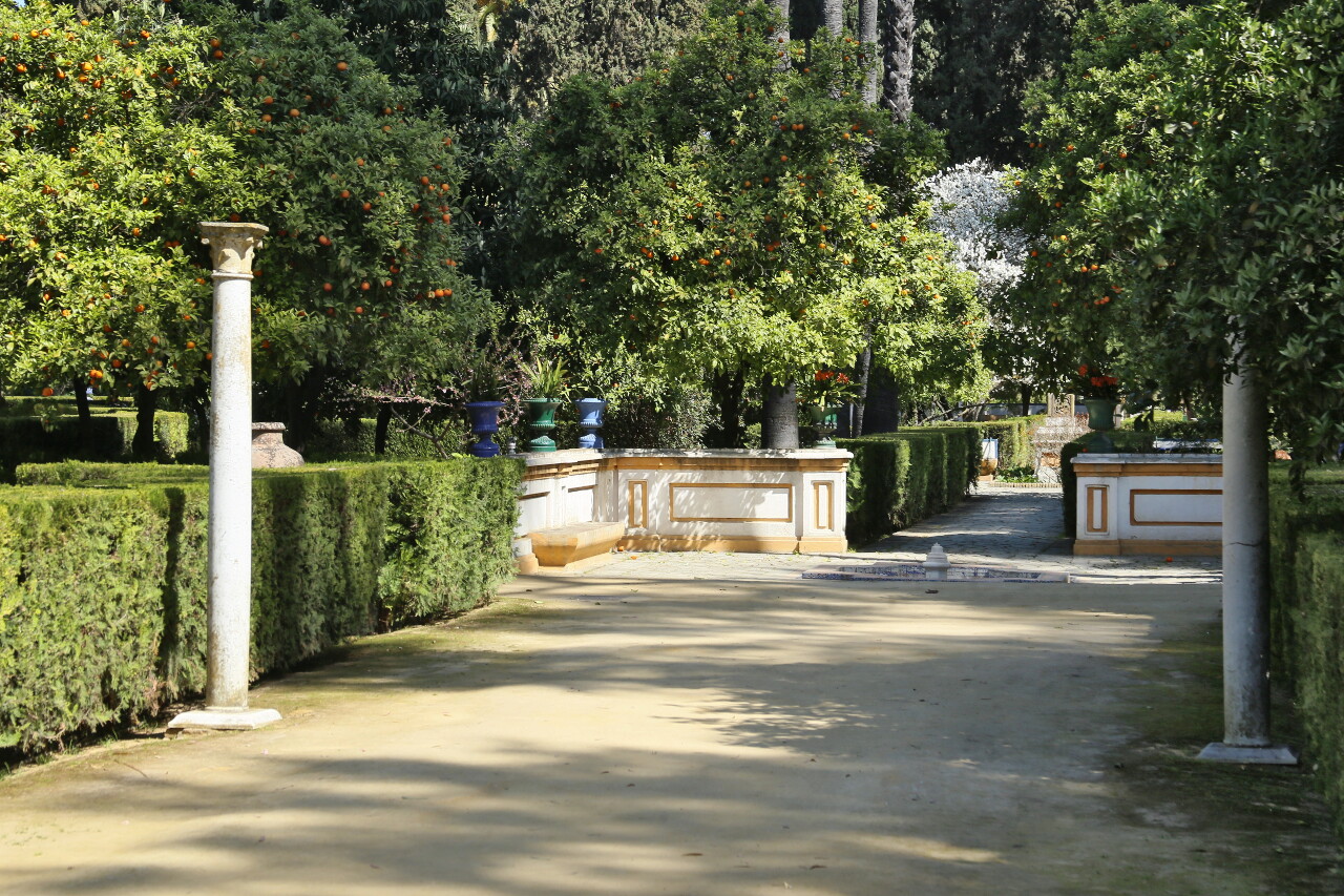 Jardín de los Poetas, Seville Alcazar