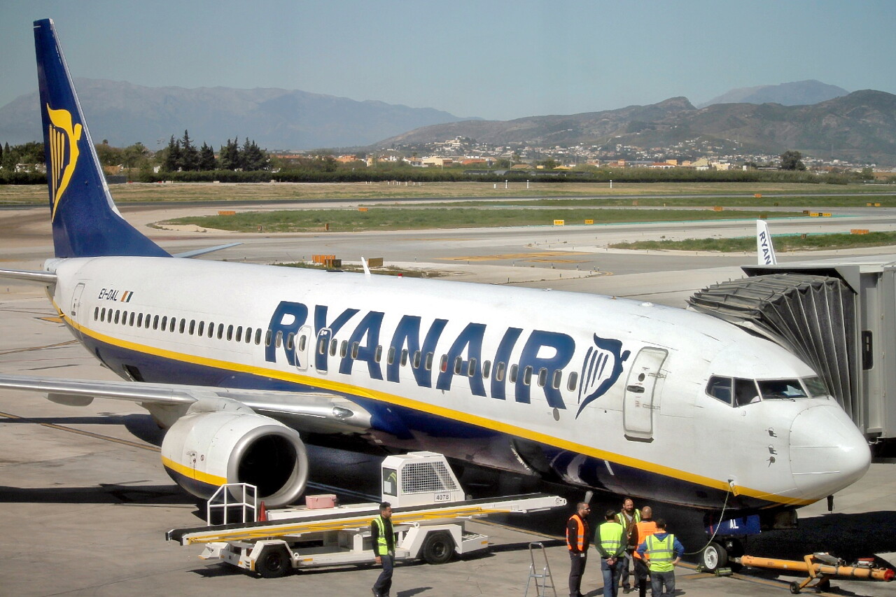 Malaga-Costa del Sol airport. Rynair Boeing-737 EI-DAL