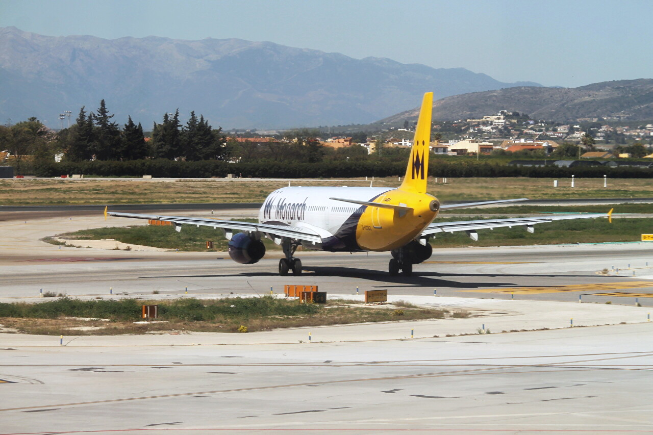 Malaga-Costa del Sol airport. Monarch Airlines A321