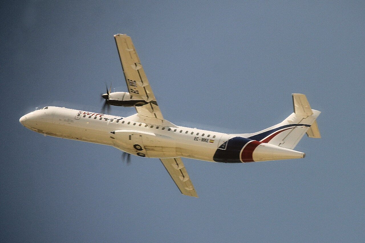 Malaga-Costa del Sol airport. ATR 42/72 EC-MKE Swiftair