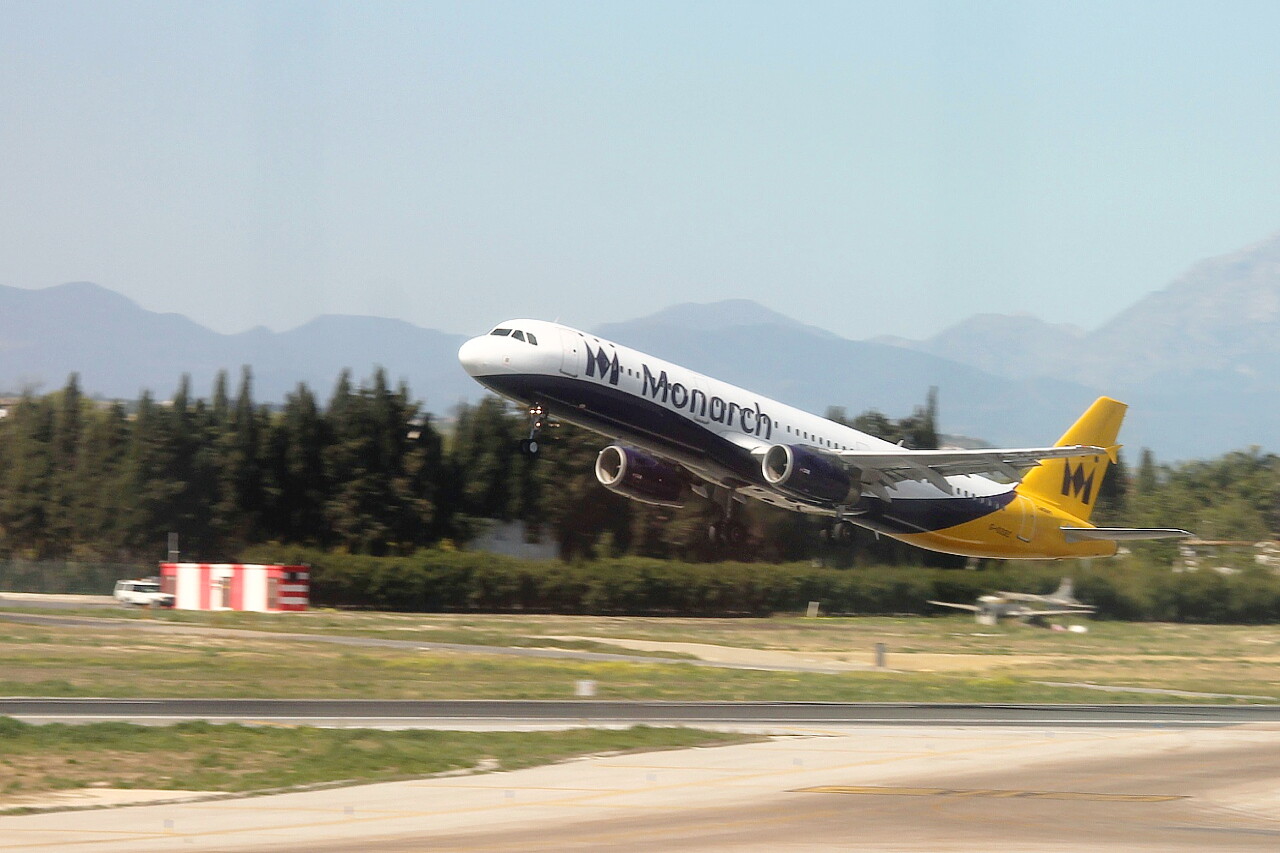 Malaga-Costa del Sol airport. Monarch Airlines A321